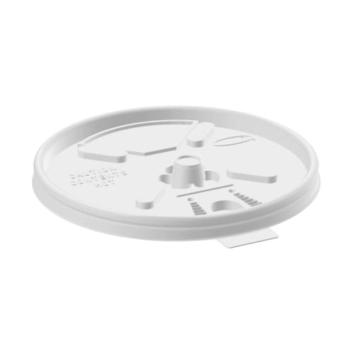 Tapa Dart® Lift n Lock para Vasos de Espuma de 10 oz, Blanco